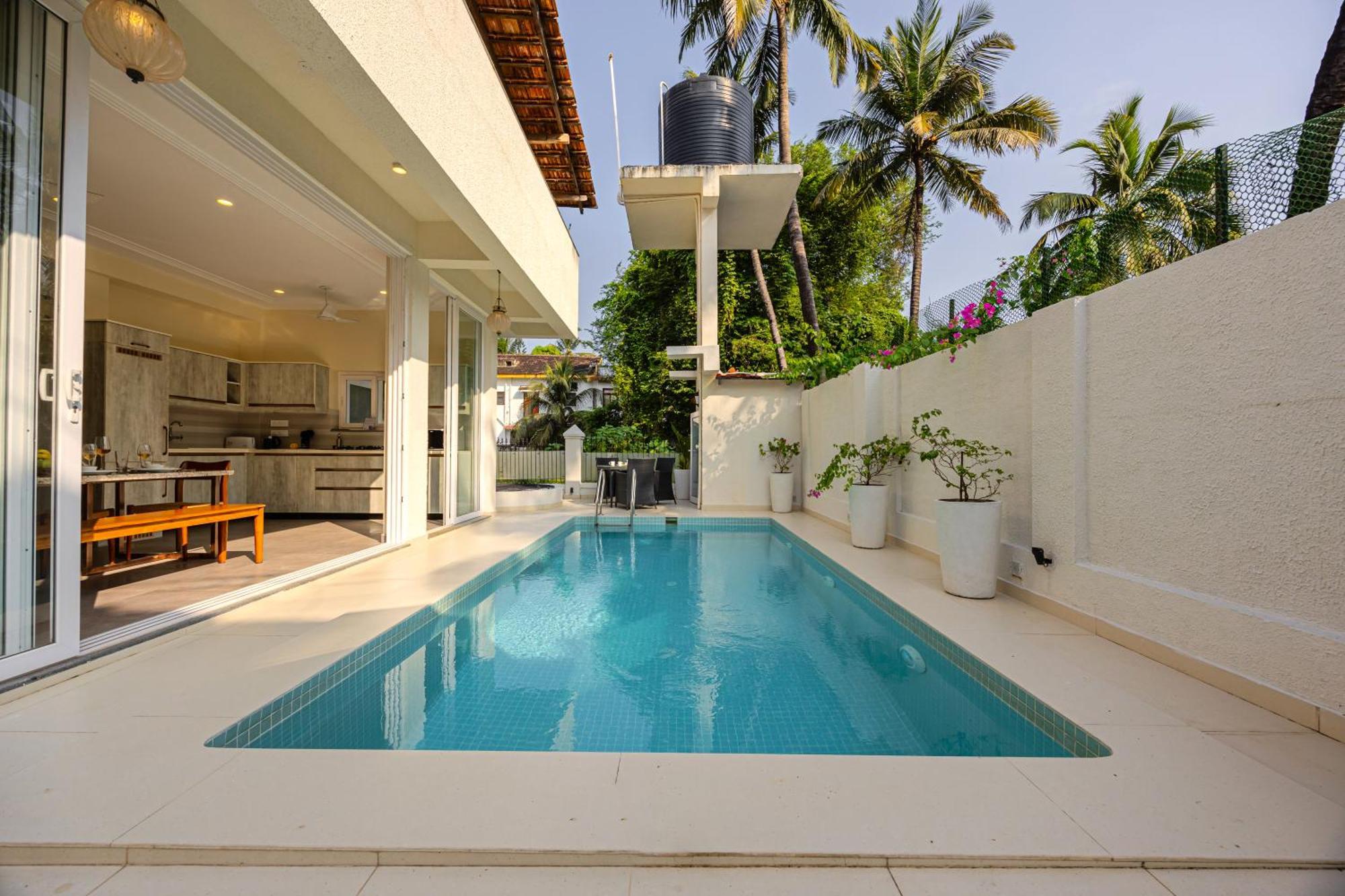 Elivaas 4 Bhk Villa Near Beach With Private Pool & Bar - Casa Boa Vida Candolim Eksteriør billede