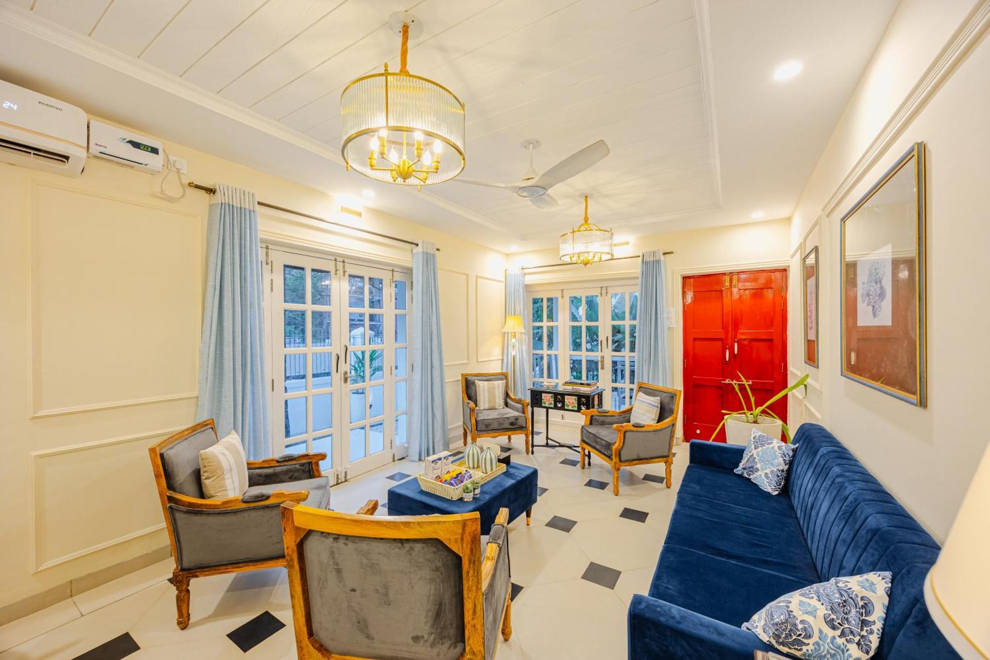 Elivaas 4 Bhk Villa Near Beach With Private Pool & Bar - Casa Boa Vida Candolim Eksteriør billede
